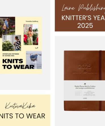 Zestaw książka i kalendarz KutovaKika Knits To wear oraz Knitter's Year 2025 kalendarz dziewiarski