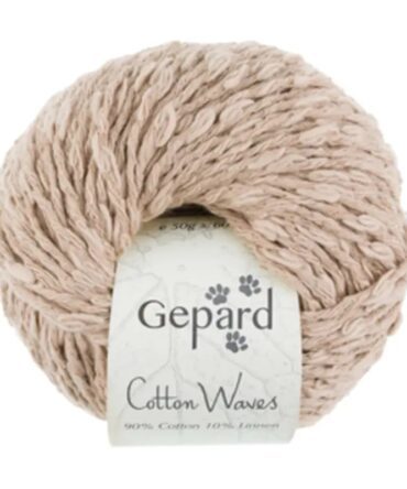 Włóczka bawełniana Gepard Garn CottonWaves puszysta bawełna z dodatkiem lnu kolor 144