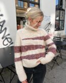 PetiteKnit Sycamore Sweater wzór na sweter z włóczki wełnianej Isager oraz moheru Silk Mohair Isager