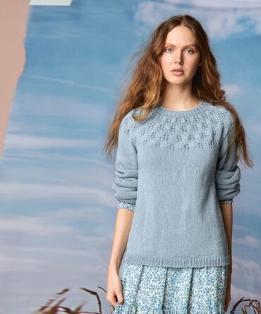 Snowbell Sweater 2104-08 Sandnes Garn darmowy wzór