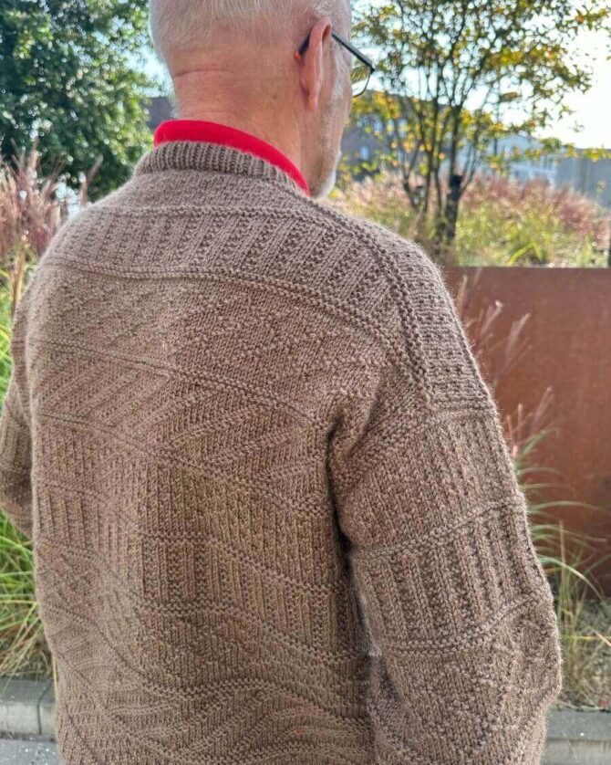 PetiteKnit Storm Sweater Man wzór na druty