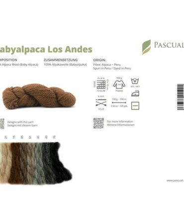 Baby Alpaca Los Andes wzornik karta kolorystyczna włóczki marki Pascuali