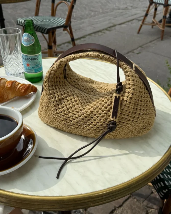 PetiteKnit torebka Juno Bag z włóczki lnianej Hor Organic marki Isager