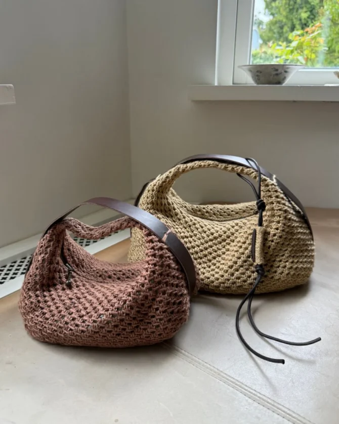 PetiteKnit torebka Juno Bag z włóczki lnianej Hor Organic marki Isager