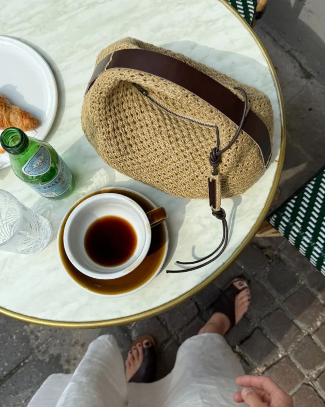 PetiteKnit torebka Juno Bag z włóczki lnianej Hor Organic marki Isager