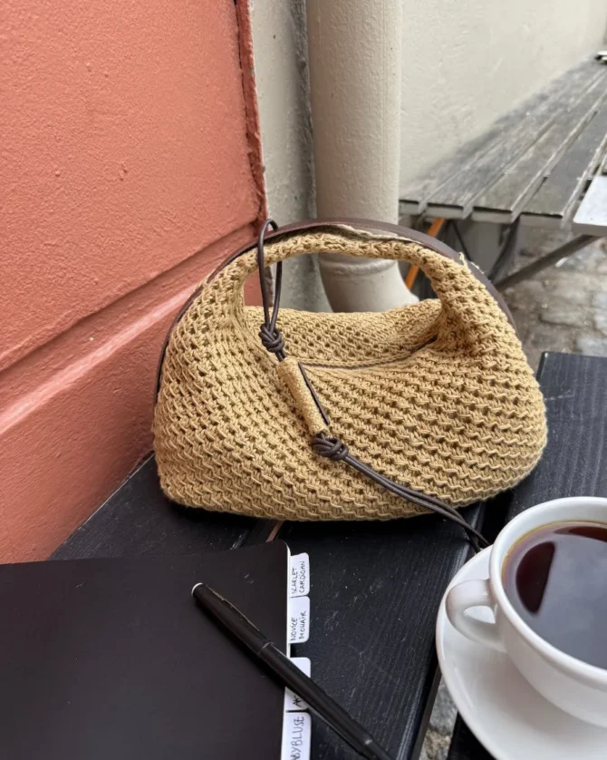 PetiteKnit torebka Juno Bag z włóczki lnianej Hor Organic marki Isager