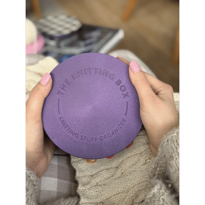 The Knitting Box Macaron Knitting Stuff Organizer organizer na akcesoria dziewiarskie kolor morska czarownica