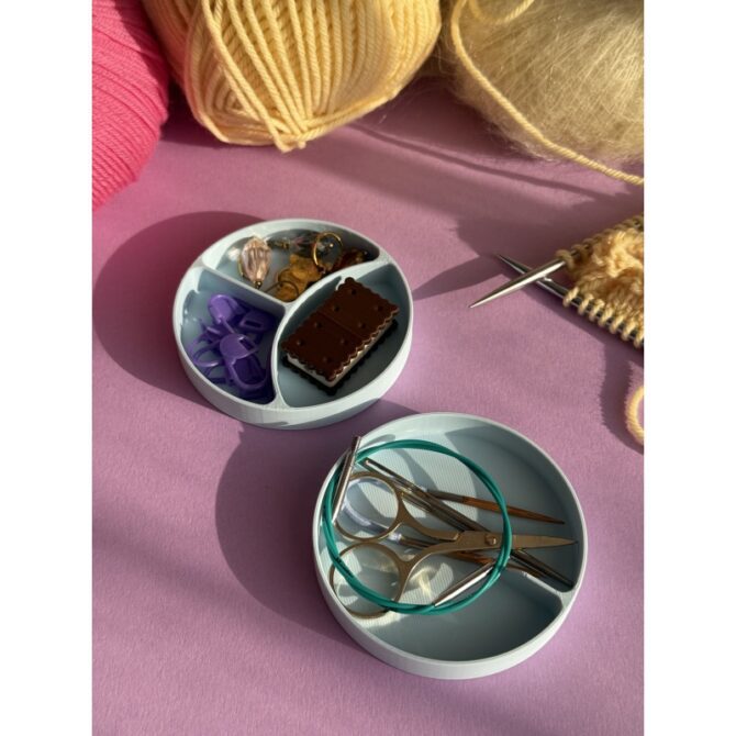 The Knitting Box separator mini kolor pudrowy niebieski