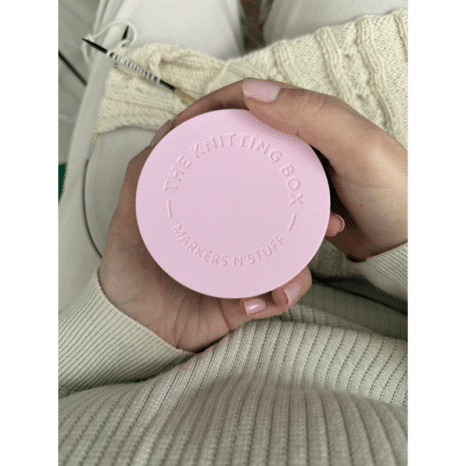The Knitting Box Macaron Mini Knitting Stuff Organizer organizer na akcesoria dziewiarskie kolor wata cukrowa