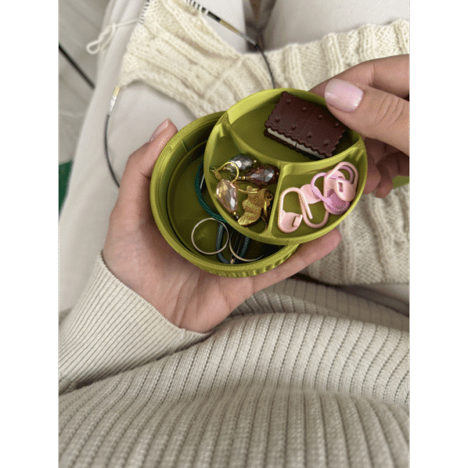 The Knitting Box Macaron Mini Knitting Stuff Organizer organizer na akcesoria dziewiarskie kolor żuk