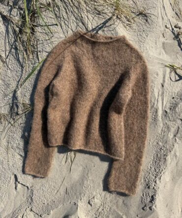 PetiteKnit Ivy Sweater wzór na druty na sweter z polskim tłumaczeniem Eco Soft Isager E7S