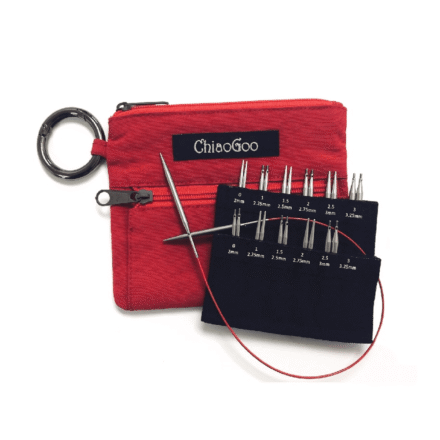 Zestaw Drutów ChiaoGoo Twist Red Shorties 12 par 5 + 8 cm