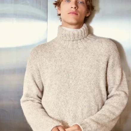 Dave Sweater Man 2412-02 wzór na druty z włóczką