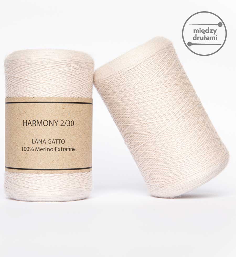 Włóczka Harmony Lana Gatto to cienka wełna merino w robótkach ręcznych ma zastosowanie najczęściej jako nitka dodatkowa. 100 g / 1500 m