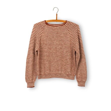 Sweter Field Helga Isager sweter w paseczki wzór na druty sweter w paski w języku polskim