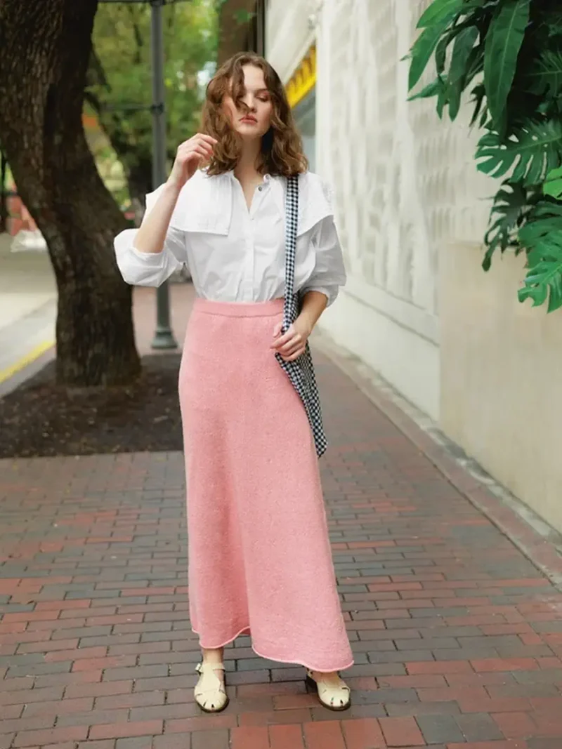 Milly Skirt 2404-08 wzór na druty z włóczką