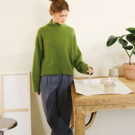 Mindy Sweater 2502-07b TYNN SILK MOHAIR wzór z włóczką
