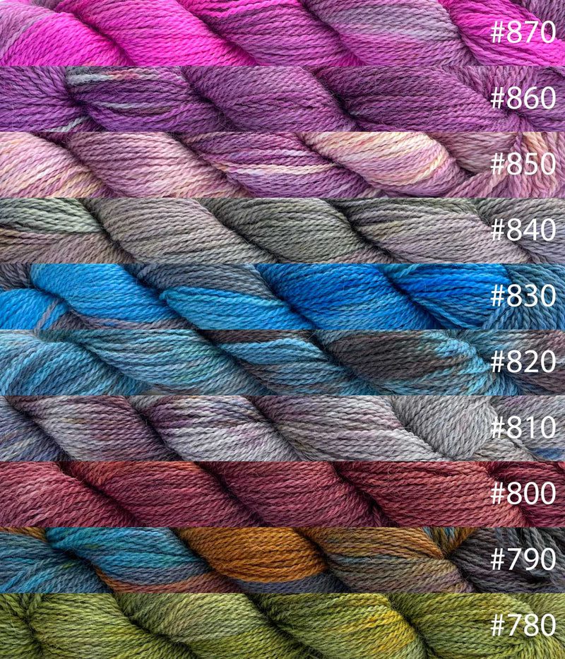 Striped Ankle wzór na druty z włóczką Pinta Hand-Dyed Pascuali