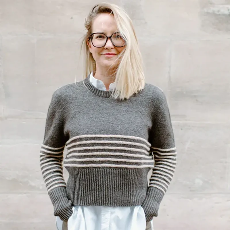 Milano Sweater wzór na druty z włóczką