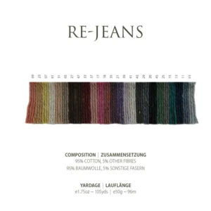 Re-Jeans Pascuali wzornik kolorów