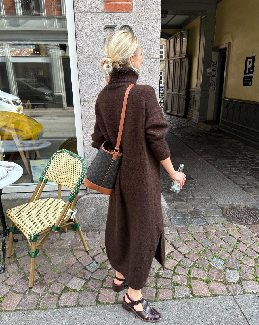 PetiteKnit Chestnut Dress wzór dziewiarski