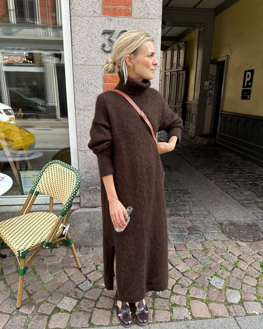 PetiteKnit Chestnut Dress wzór dziewiarski