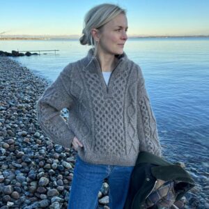 PetiteKnit Dagmar Zipper Sweater wzór na druty