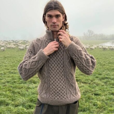 PetiteKnit Dagmar Zipper Sweater Man wzór na druty