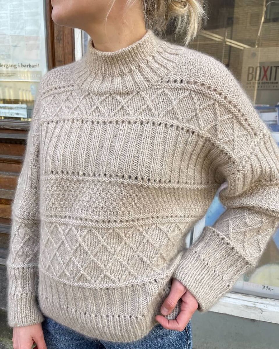 PetiteKnit Ingrid Sweater wzór dziewiarski