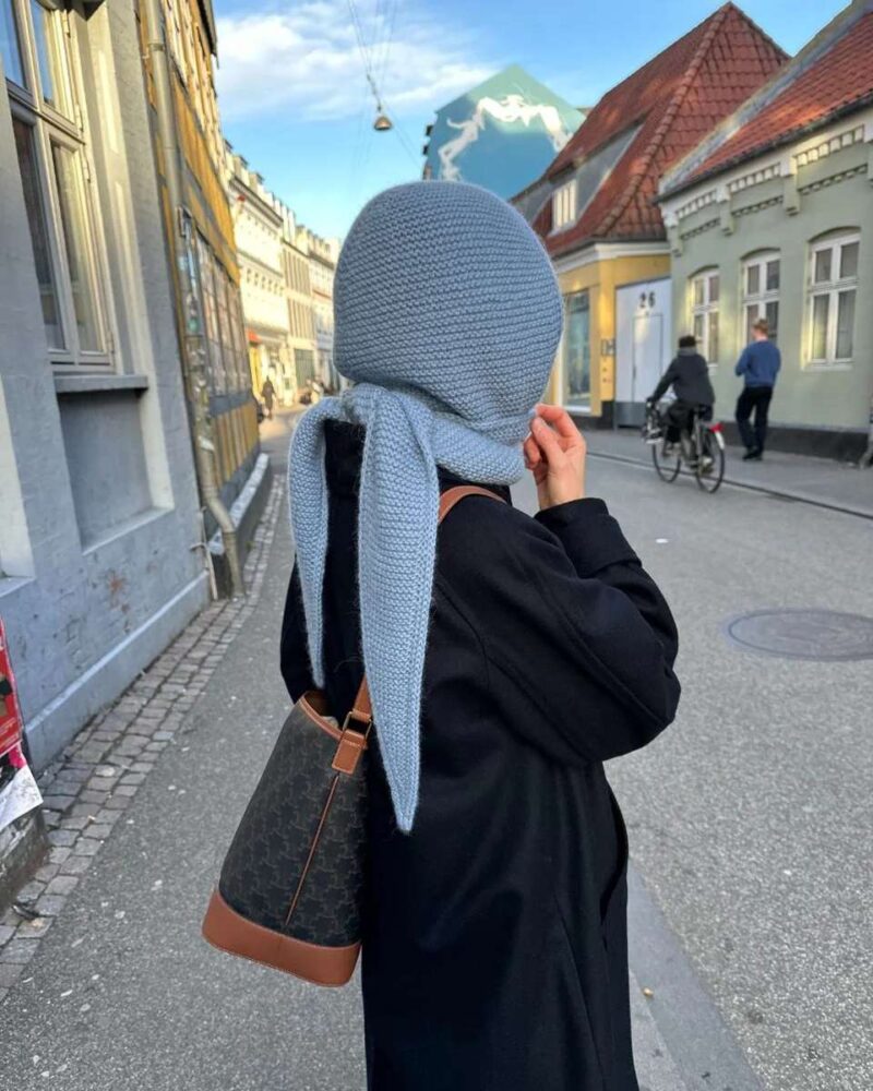 Wzór na druty z włóczką Alpakka Ull marki Sandnes Garn PetiteKnit Sophie Hood zestaw