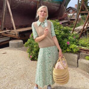 PetiteKnit Stockholm Slipover V-Neck wzór na druty