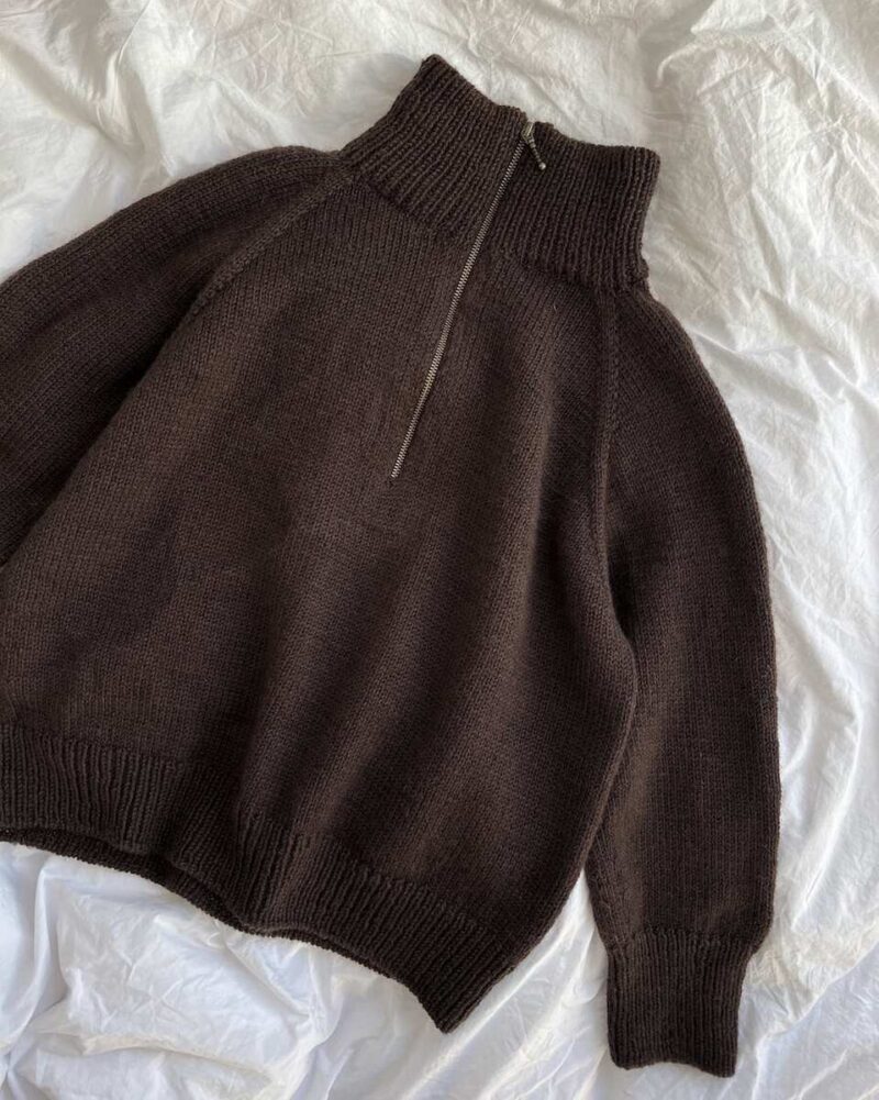 PetiteKnit wzory Zipper Sweater Light