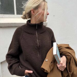 PetiteKnit wzory Zipper Sweater Light