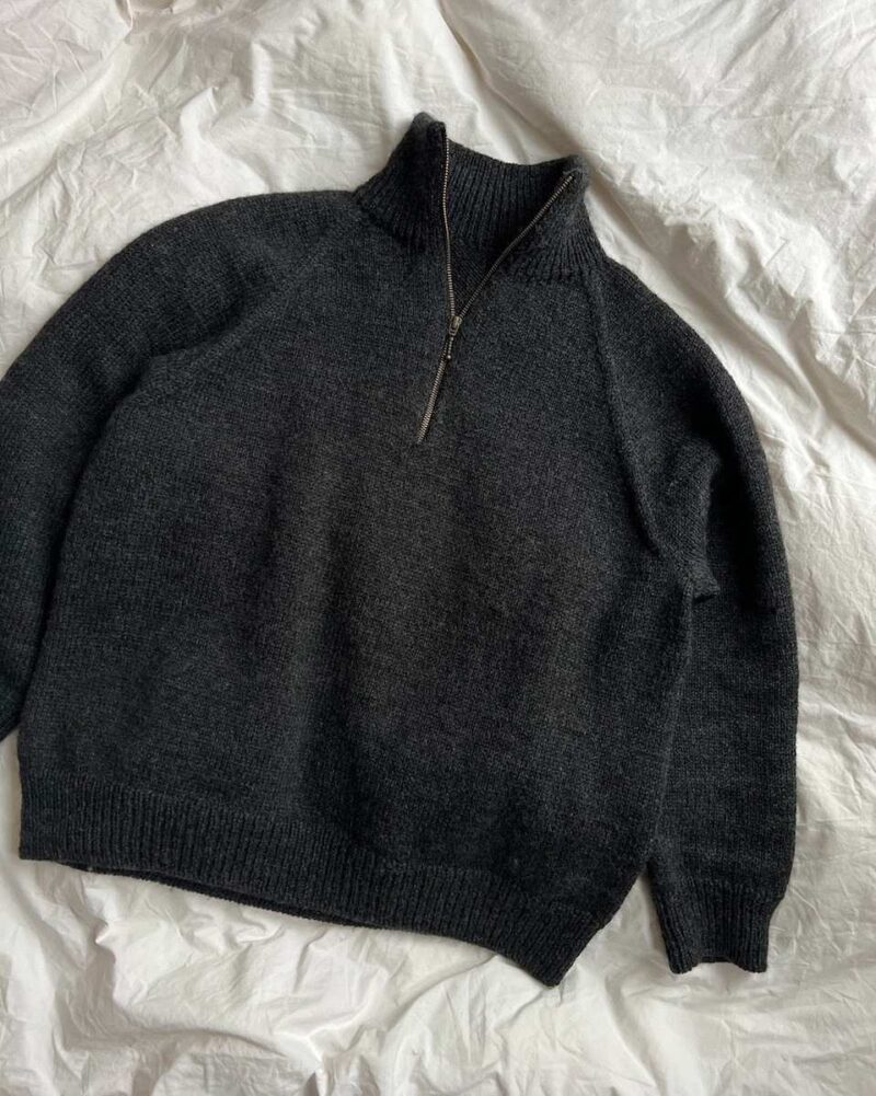 PetiteKnit wzory Zipper Sweater Light Man
