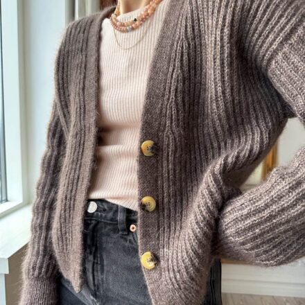 PetiteKnit wzory Agnete Cardigan