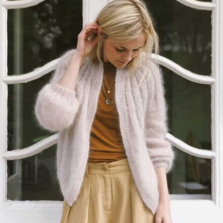 PetiteKnit wzory Sunday Cardigan Mohair Edition