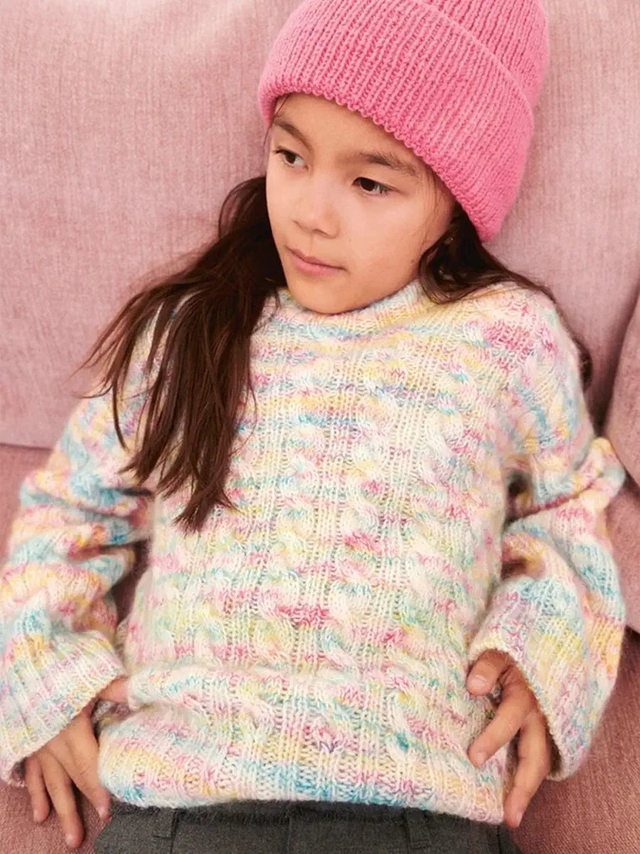 Bonnie Sweater Junior 2401-01 wzór z włóczką MOHER PRINT