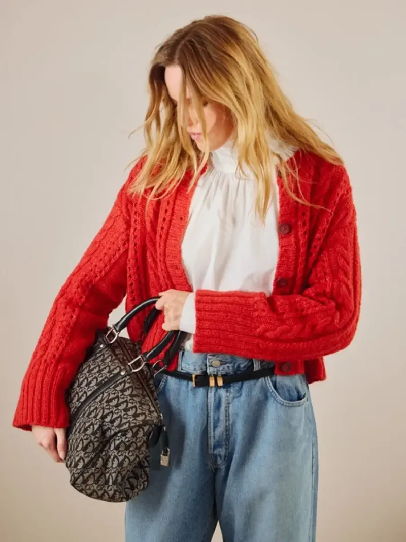 Cornelia Cardigan 2409-08 wzór na druty z włóczką