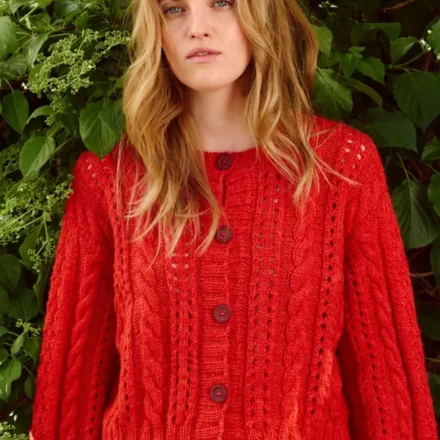 Cornelia Cardigan 2409-08 wzór na druty z włóczką