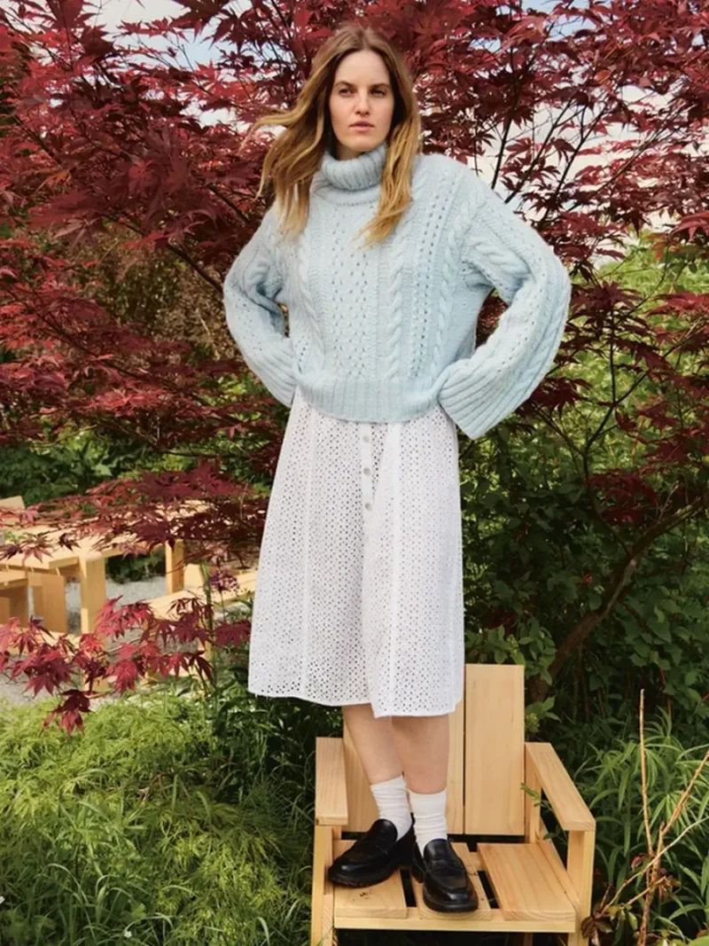 Cornelia Sweater 2409-05 wzór na druty z włóczką