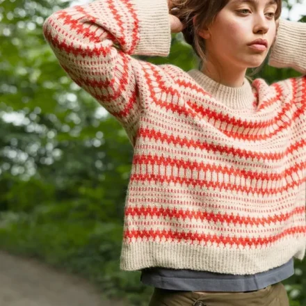 Kleiva Ladies Sweater 2410-04 wzór na druty z włóczką