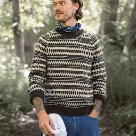 Kleiva Man Sweater 2410-05 wzór na druty z włóczką