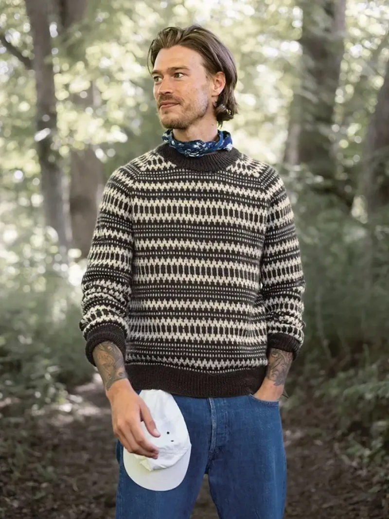 Kleiva Man Sweater 2410-05 wzór na druty z włóczką