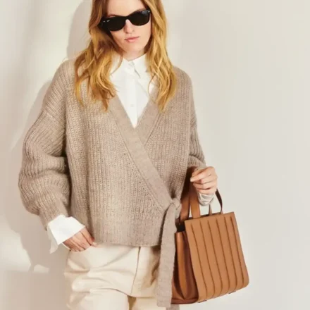 Lumen Cardigan 2409-04 wzór na druty z włóczką