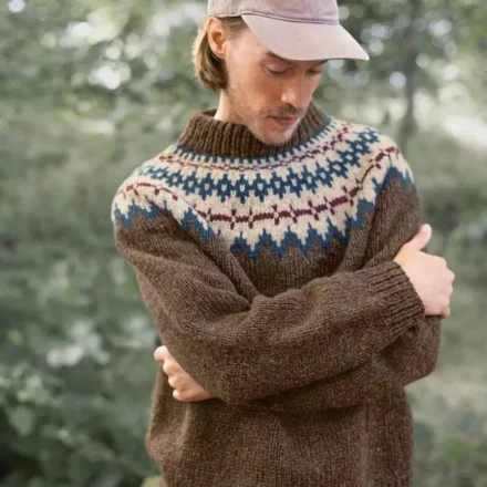 Polar-light Sweater Man 2410-06 wzór na druty z włóczką