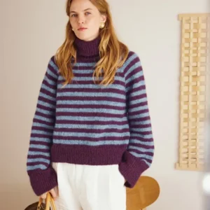 South Sweater 2409-09 wzór na druty z włóczką