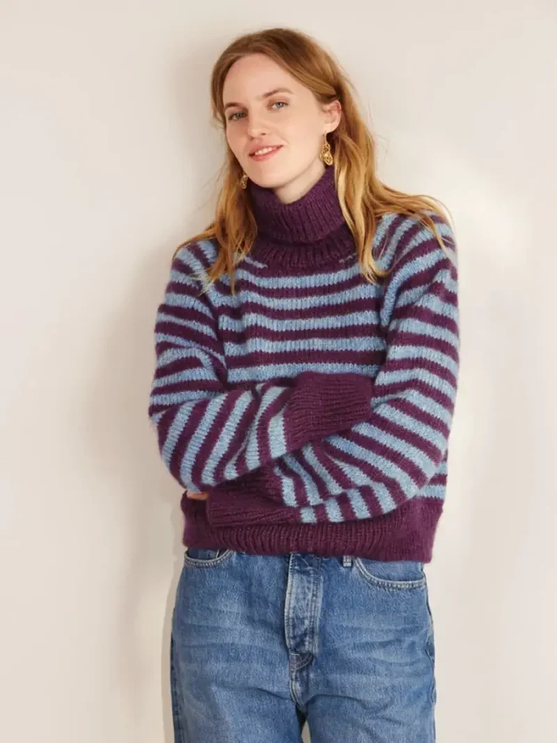 South Sweater 2409-09 wzór na druty z włóczką
