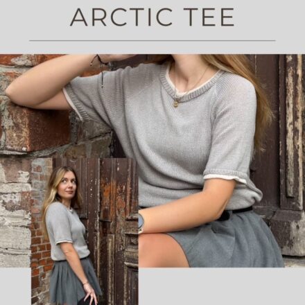 Arctic Tee wzór na druty z włóczką
