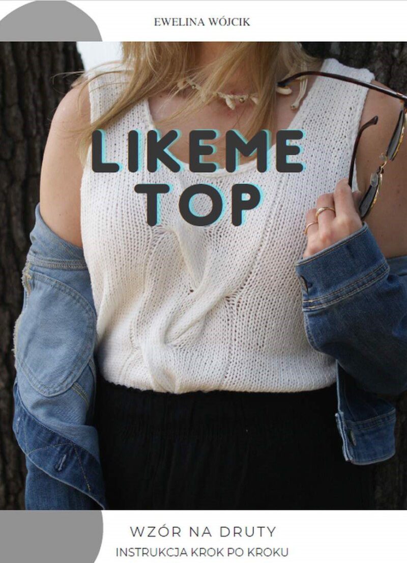 LikeMe Top wzór z włóczką