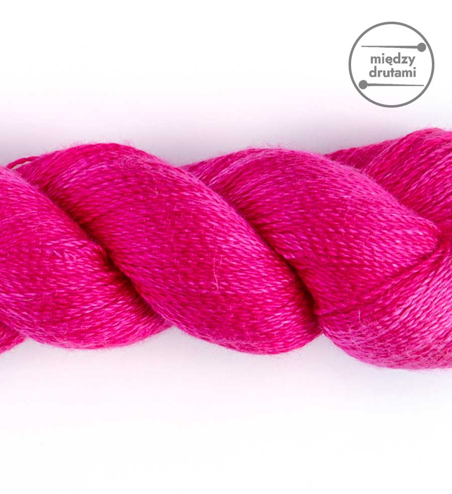 Fuksja Woollala Pure Silk 100